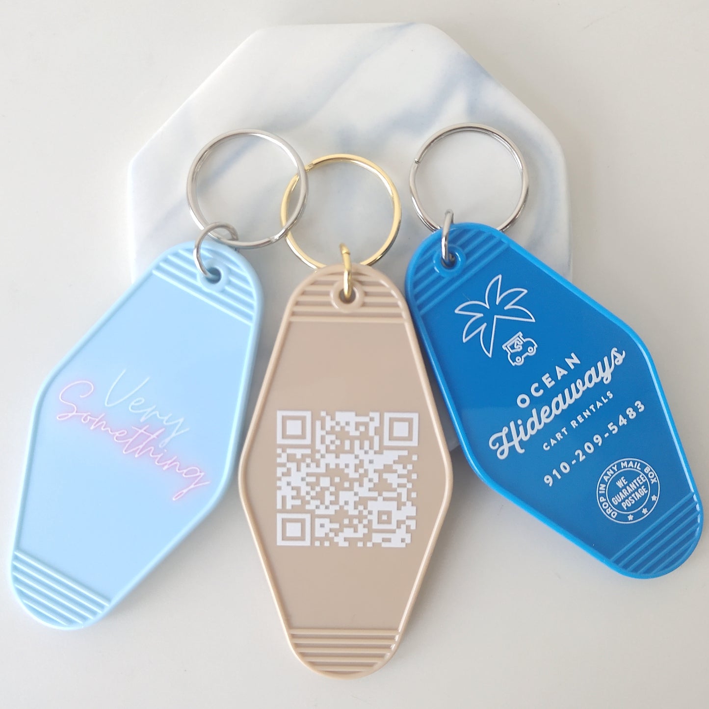 10 Pcs Custom Vintage Hotel/ Motel Key Chains Key Tag Print Your Design For Motel, Casino or Resort, B&B, Spa, VIP Suites and Lounges